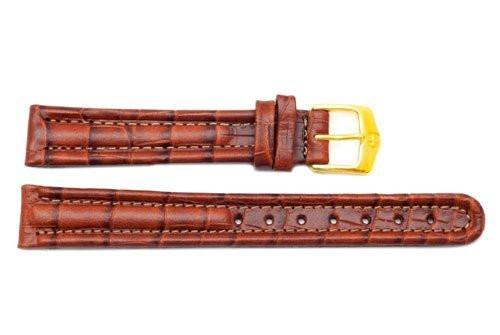 Genuine Wenger Ladies Brown Escort Series 14mm Crocodile Grain Watch Band