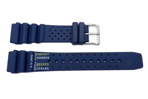 Citizen Dark Blue Rubber Promaster 20mm Watch Strap