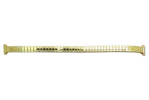 Bandino Ladies Polished Gold Tone 8-12mm Expansion Watch Band