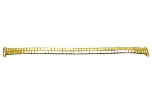 Bandino Ladies Petite Polished Gold Tone 8-10mm Expansion Watch Band