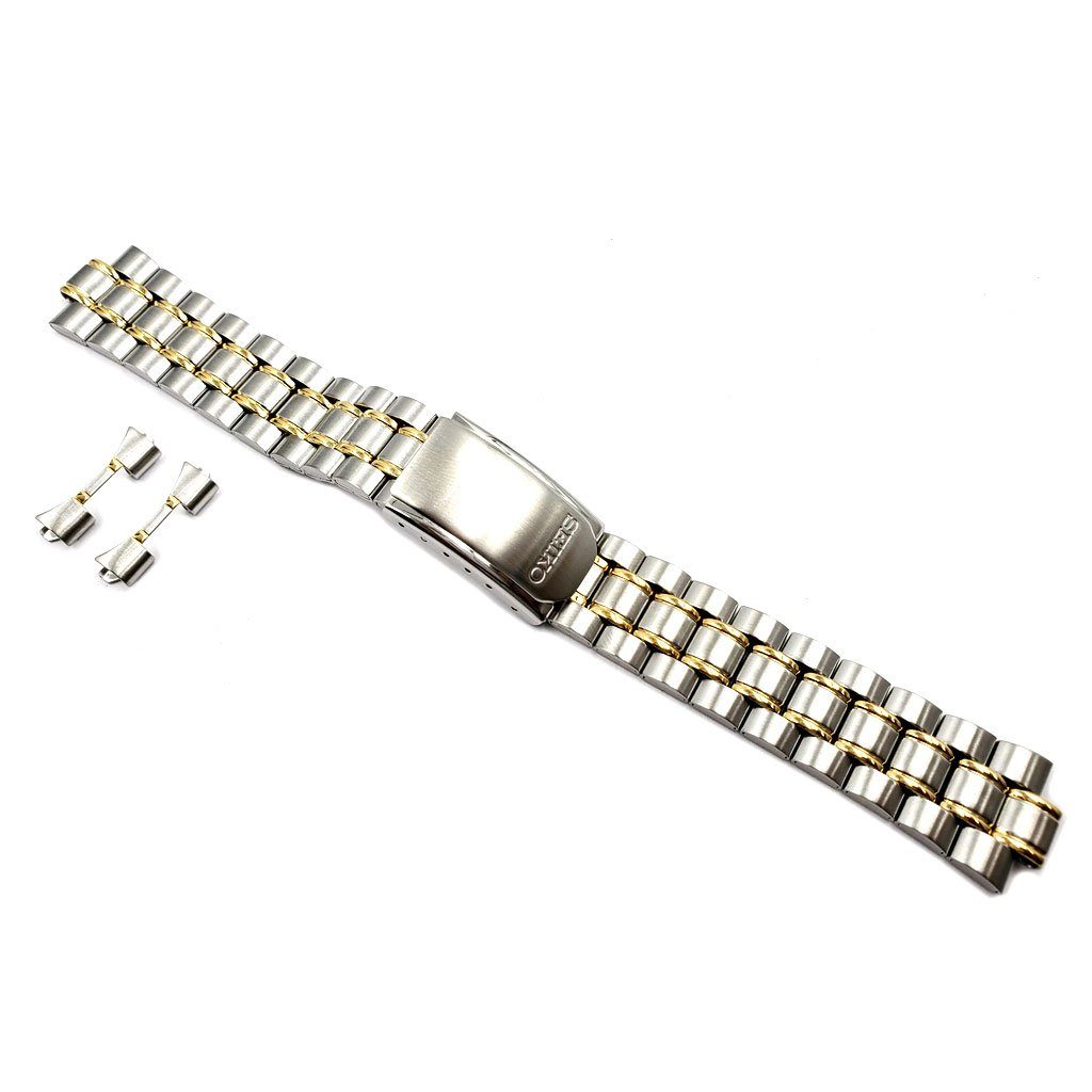 Seiko 19mm Dual Tone Metal Stainless Steel Bracelet image