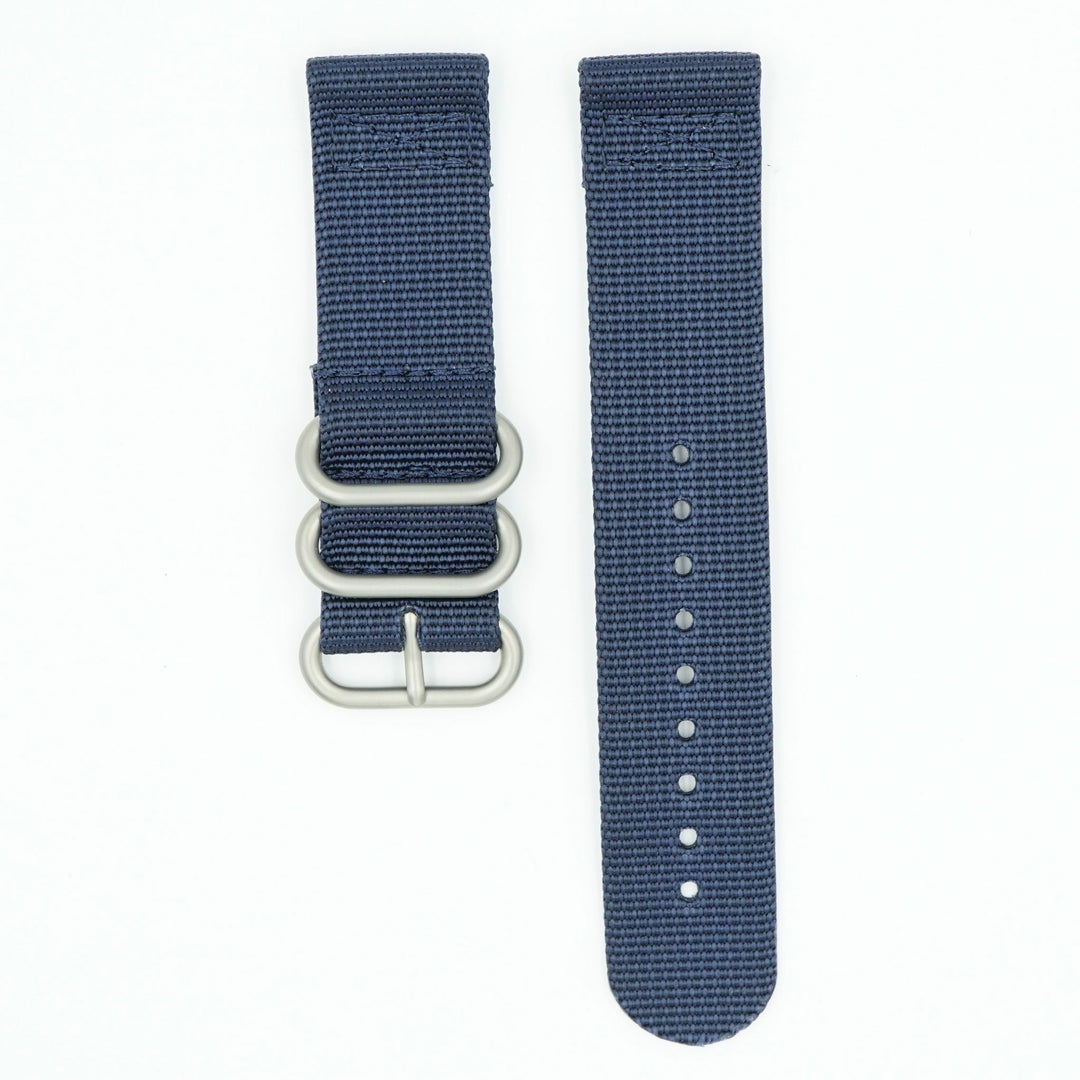 Two Piece Ballistic Nylon Watch Strap - Navy image