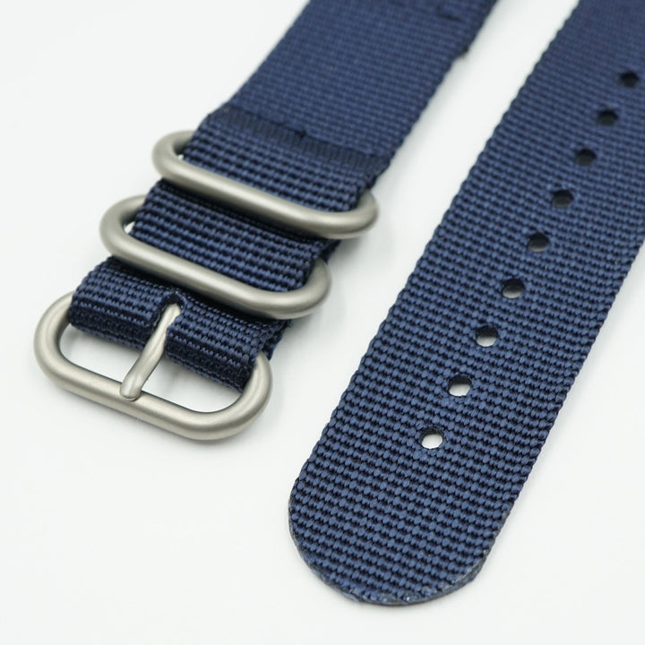 Two Piece Ballistic Nylon Watch Strap - Navy image