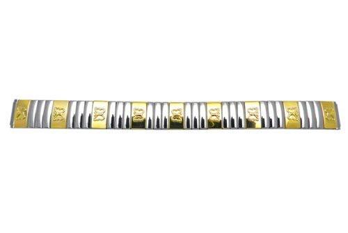 Bandino Ladies Polished Dual Tone Butterfly Detail 12-16mm Expansion Watch Band