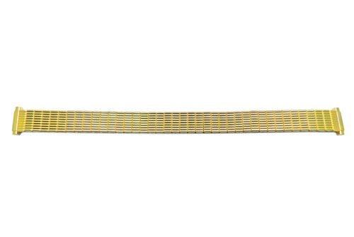 Bandino Ladies Polished Gold Tone 10-14mm Expansion Watch Band