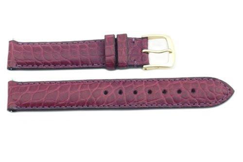 Hadley Roma Purple Genuine Alligator Ladies Leather Watch Strap