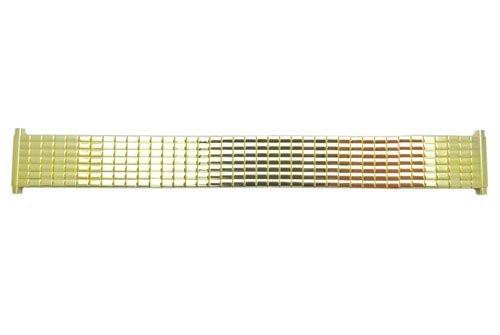 Bandino Polished Gold Tone 18-23mm Expansion Watch Band