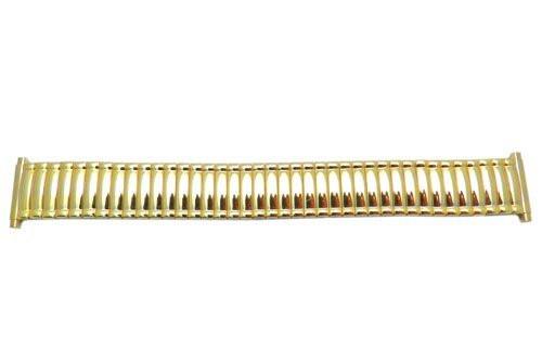 Bandino Polished Gold Tone 18-23mm Expansion Watch Band