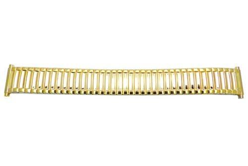 Bandino Polished Gold Tone 18-23mm Expansion Watch Band