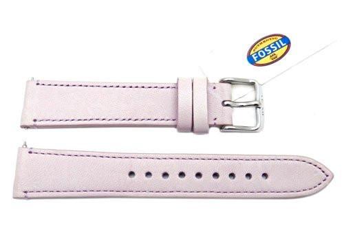 Fossil Lavender Genuine Leather 18mm Watch Strap