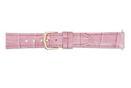 Hadley Roma Pink Calfskin Alligator Grain Leather Watch Band