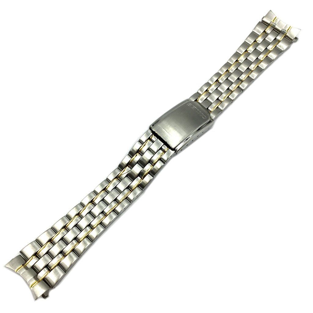 Genuine Seiko Dual Tone Alarm Chronograph 19mm Watch Bracelet image