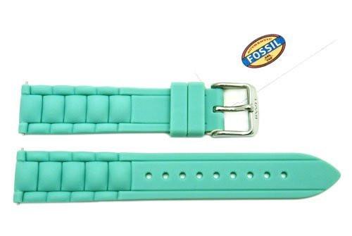 Fossil Mint Silicone Link Style 18mm Watch Band