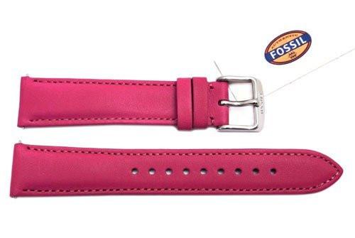 Fossil Fuchsia Genuine Leather 18mm Watch Strap