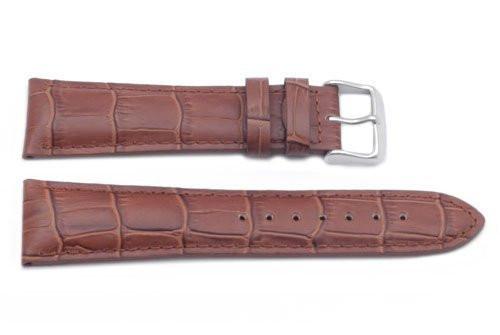 Hadley Roma Alligator Grain Tan Heavy Padded Long Watch Strap