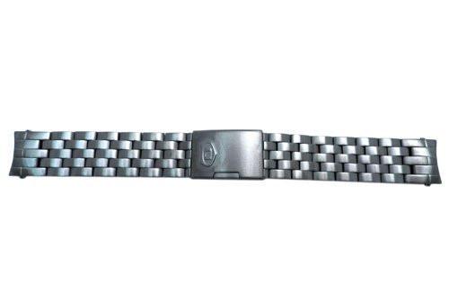 Fossil Defender Series Gun Metal 20mm Push Button Clasp Watch Bracelet