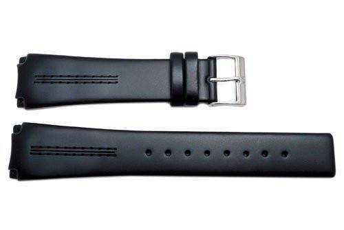 Genuine Skagen Black Smooth Leather 23mm Watch Strap - Screws