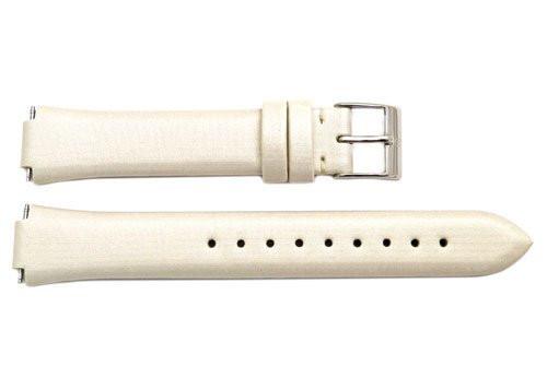 Genuine Swiss Army Ladies Beige Victoria Series 16/10mm Fabric and Leather Watch Strap