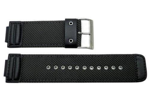 Genuine Casio Black Nylon 29/16mm Watch Strap