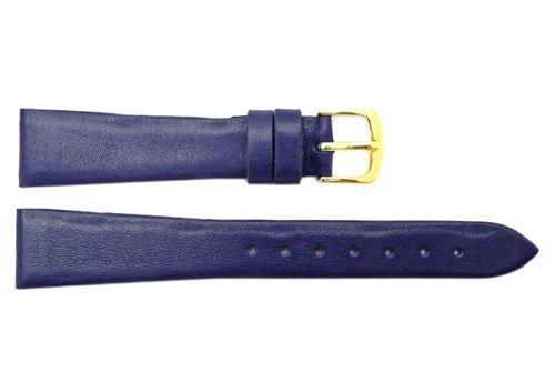 Hadley Roma Smooth Genuine Purple Leather Watch Band