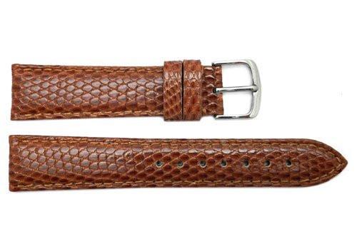 Hadley Roma Light Tan Genuine Java Lizard Light Padded Watch Band