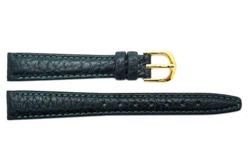 Hadley Roma Green Light Pad Textured Leather Watch Band