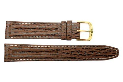 Genuine Noblia Citizen Brown Sharkskin 18mm Watch Strap