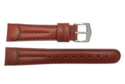 Genuine Wenger Standard Issue Brown 19mm Padded Leather Watch Strap