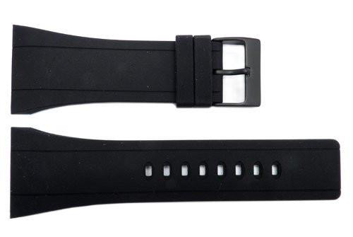 Genuine Kenneth Cole Black Polyurethane 34mm Watch Band