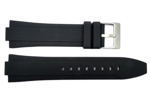 Genuine Kenneth Cole Black Polyurethane 24/12mm Watch Band