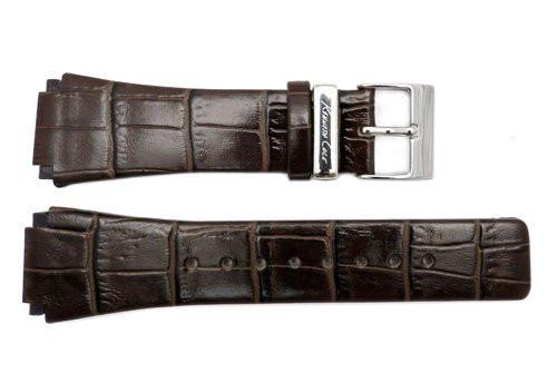 Genuine Kenneth Cole Brown Crocodile Grain Square Tip 24mm Watch Strap