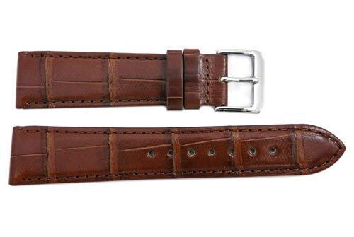 Honey Genuine Alligator Leather Watch Strap