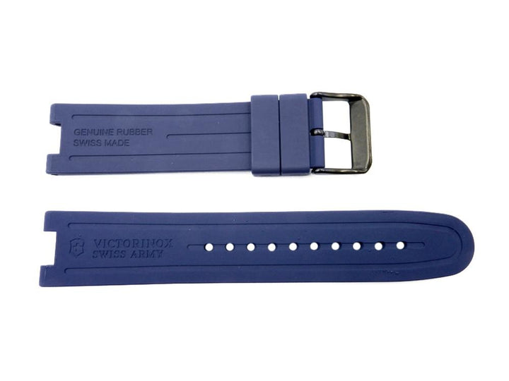 Swiss Army Victorinox Night Vision 21mm Navy Blue Rubber Watch Strap image