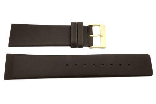 Genuine Skagen Brown Smooth Leather 23mm Watch Strap - Screws