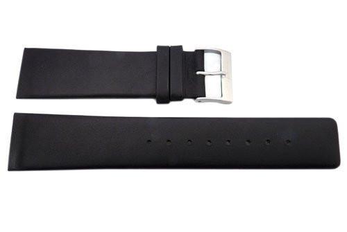 Genuine Skagen Black Smooth Leather 23mm Watch Strap - Screws