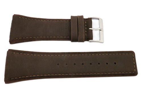 Genuine Skagen Brown Genuine Leather 32mm Watch Strap - Screws