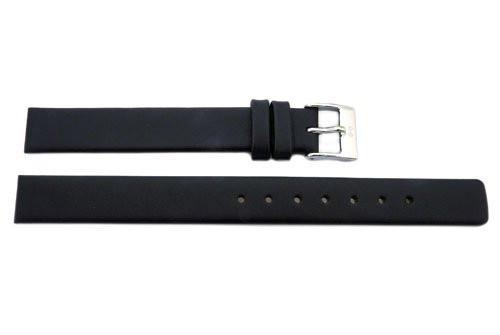 Genuine Skagen Ladies Black Smooth Leather 12mm Watch Strap - Screws