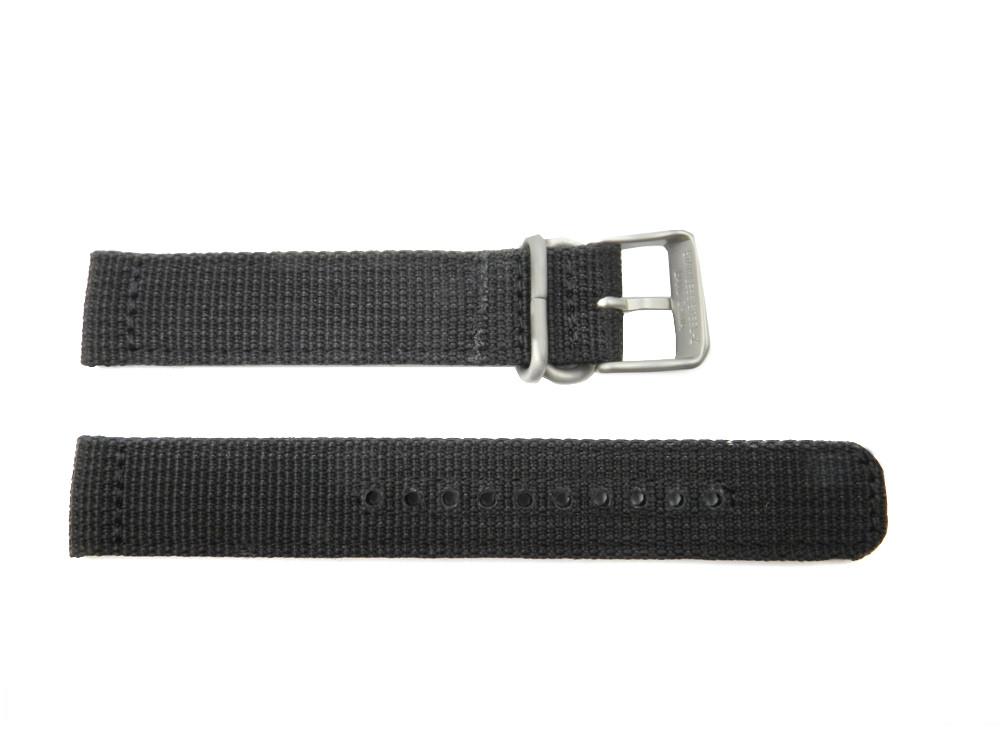 Seiko 18mm Black Nylon Replacement Watch Strap image