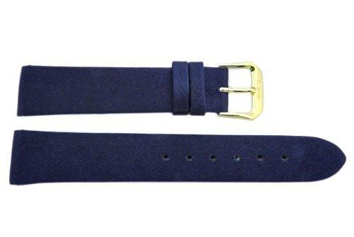 Smooth Silk Cloth Genuine Leather Watch Strap