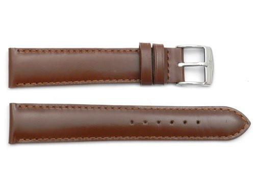 ZRC Genuine Smooth Soft Calfskin Leather Anti-Allergic Waterproof Watch Strap image