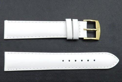 ZRC Genuine Smooth Soft Calfskin Leather Anti-Allergic Waterproof Watch Strap image