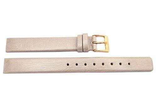 Genuine Skagen Ladies Beige Smooth Leather 12mm Watch Strap - Screws