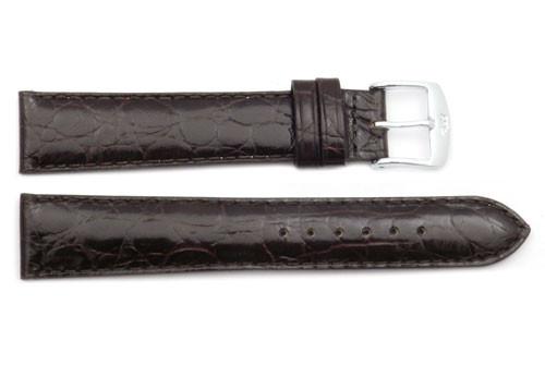 ZRC Genuine Leather Crocodile Grain Anti-Allergic Waterproof Watch Strap image