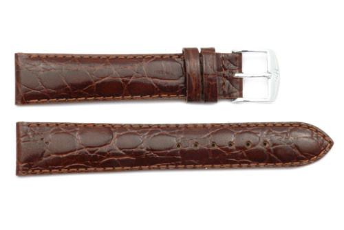 ZRC Genuine Leather Crocodile Grain Anti-Allergic Waterproof Watch Strap image