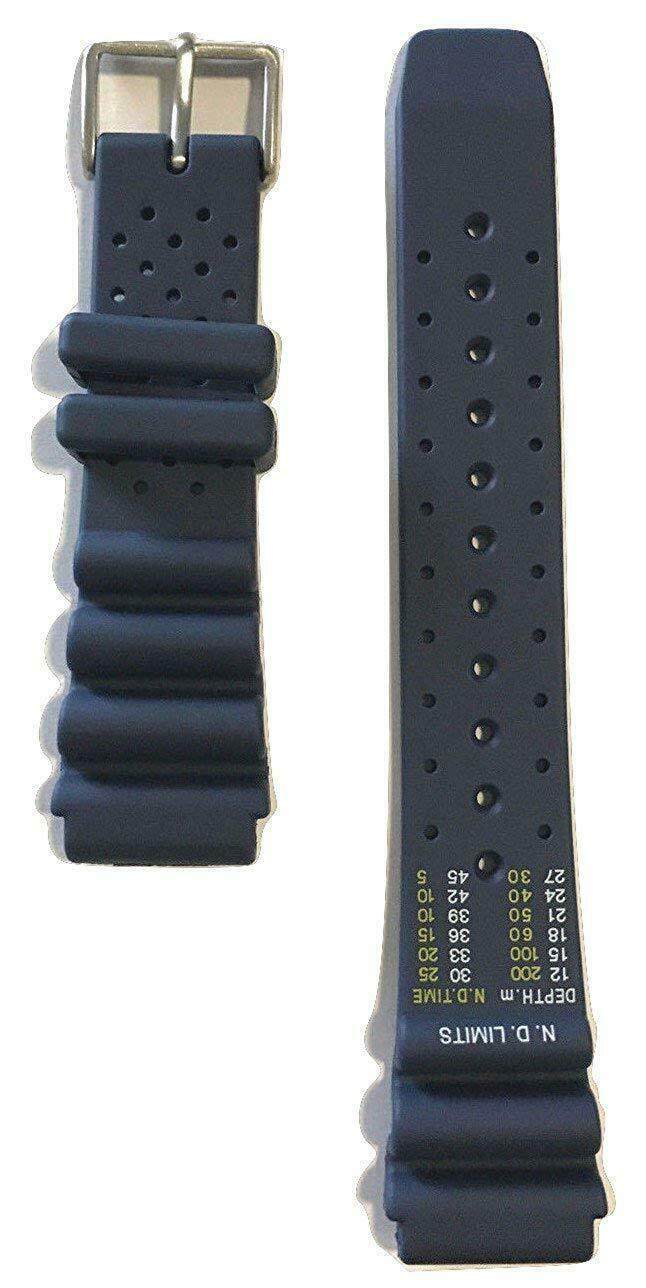 Genuine Citizen Dark Blue Rubber Promaster 20mm Watch Strap image