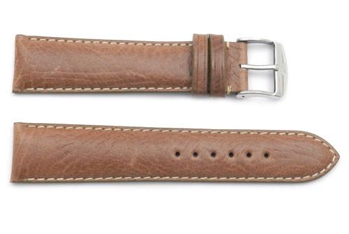 ZRC Genuine Smooth Soft Texas Calfskin Leather Anti-Allergic Watch Band image