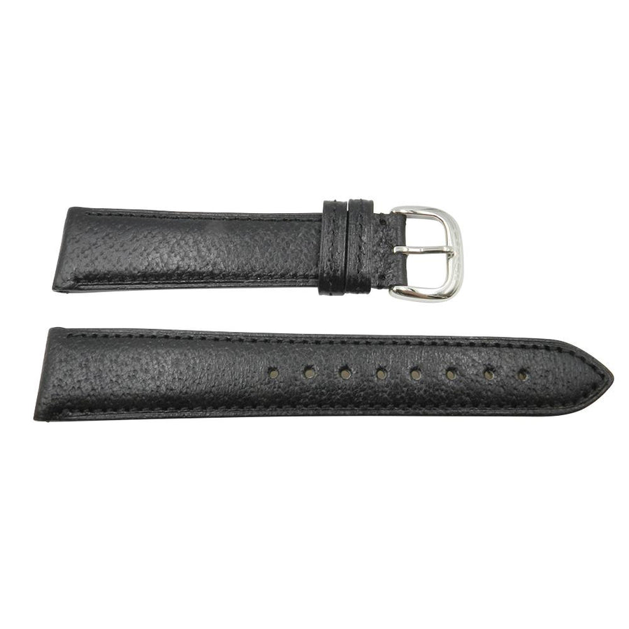 Coach 19mm Black Textured Padded Leather Watch Strap image