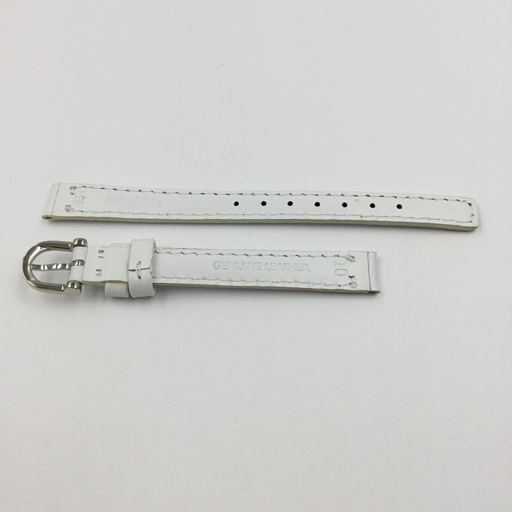 Genuine Coach 10mm White Genuine Smooth Leather Watch Strap image