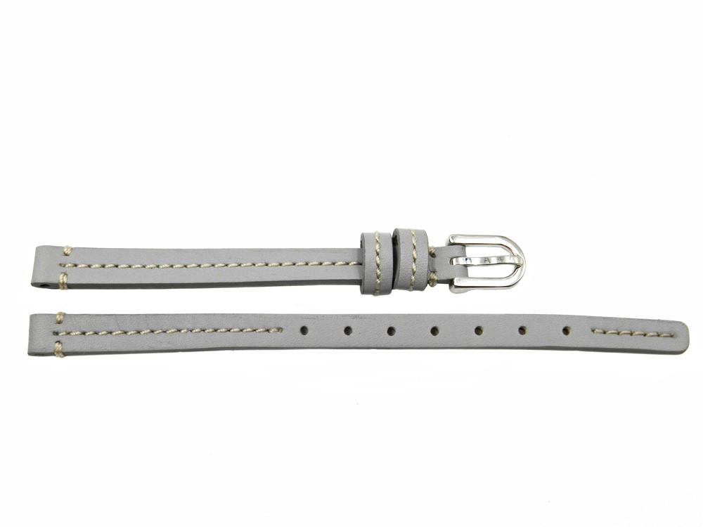 Genuine Coach Gray 7mm Leather Watch Band image