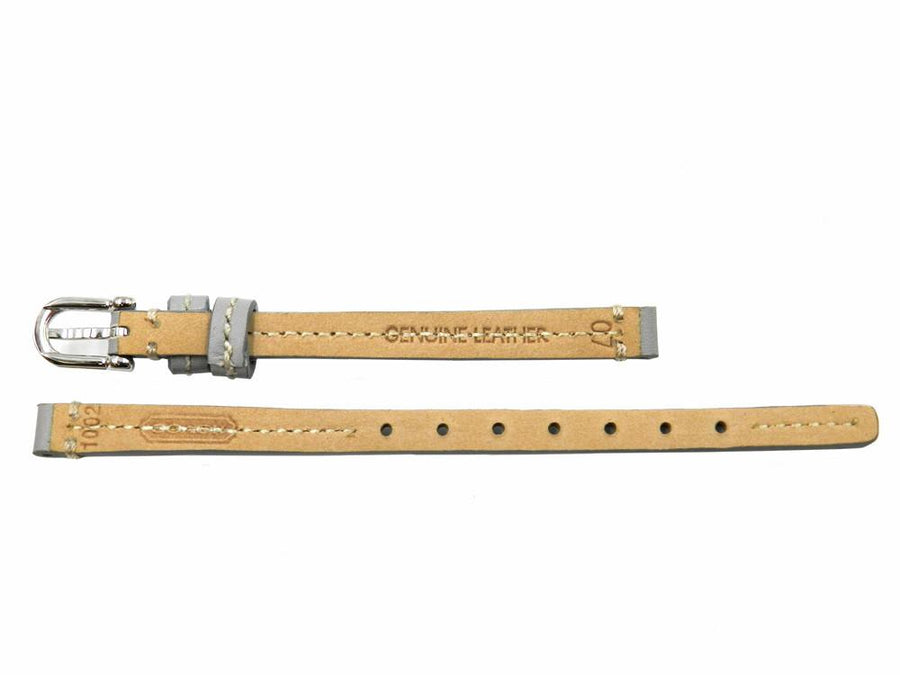 Genuine Coach Gray 7mm Leather Watch Band image